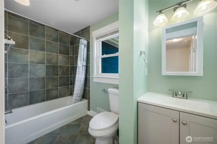 Full bathroom on main floor.