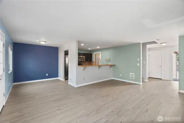 Perfect spot for a dining room table off the kitchen.
