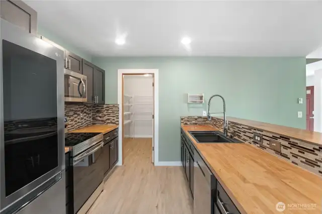 Very large kitchen pantry.