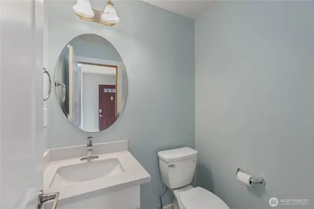 Half bath on the main level.