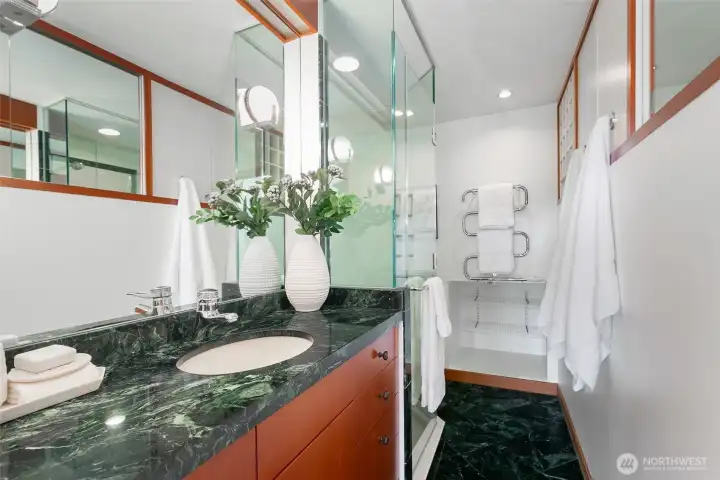 Primary bathroom.