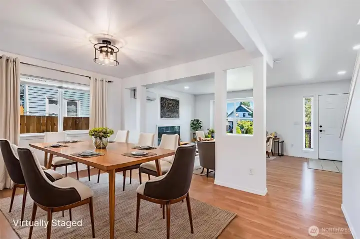 Main Floor Dining Room - Virtually Staged