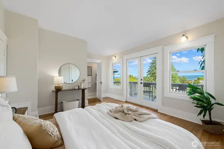 Primary full ensuite with private deck.