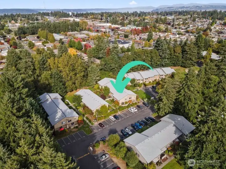Located in back of complex, offering more privacy