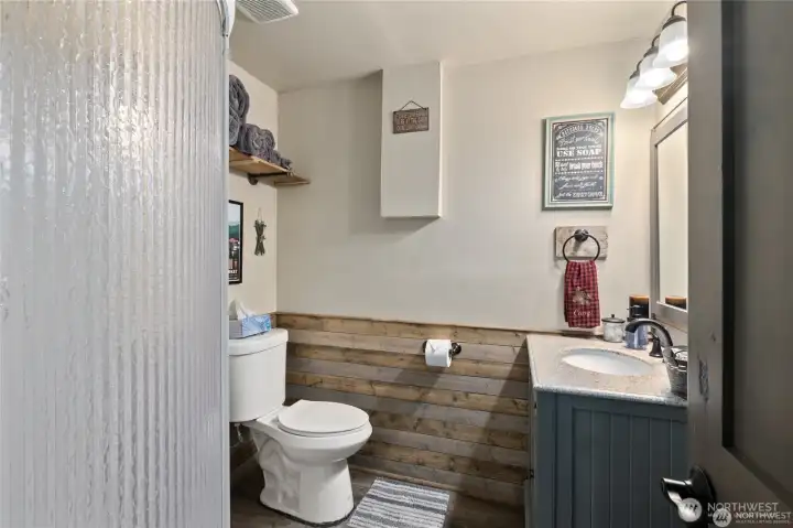 Lower level 3/4th bath with shower