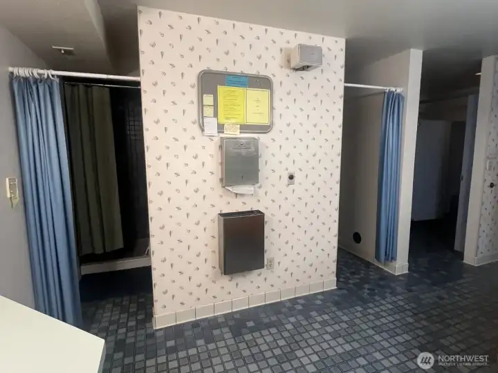 Women's shower facilities