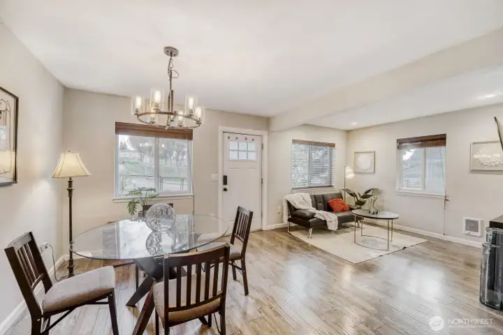 This inviting home has been updated for practicality and ambience down to the dual pane windows.