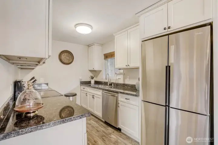 Light and bright kitchen.