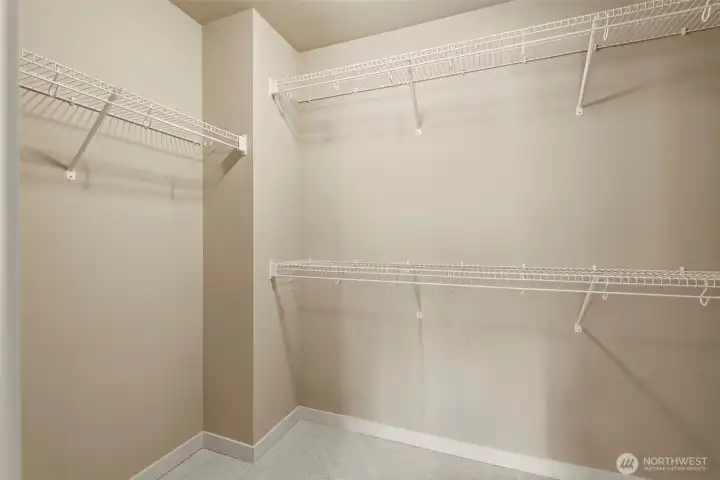 Walk-in Closet in Primary Bathroom
