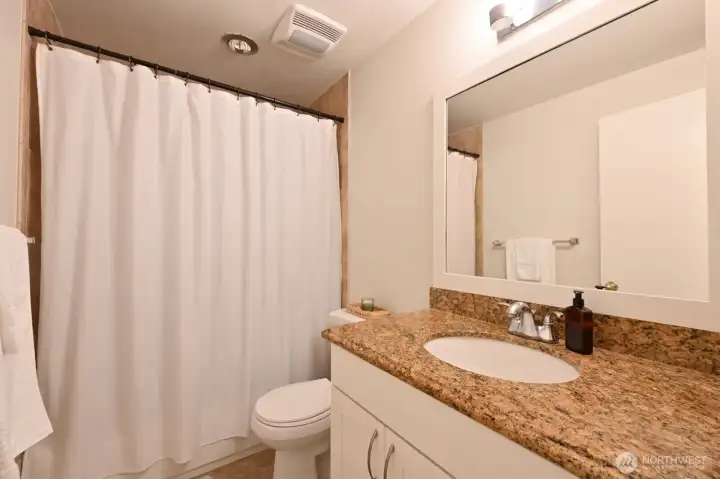 Full bath upstairs.