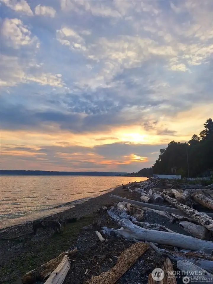 Watching sunsets. This could be your routine.