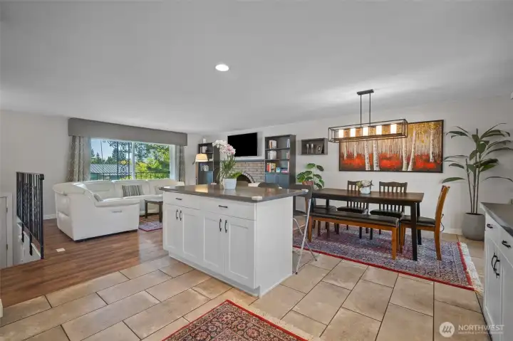 Dining Area and the Kitchen