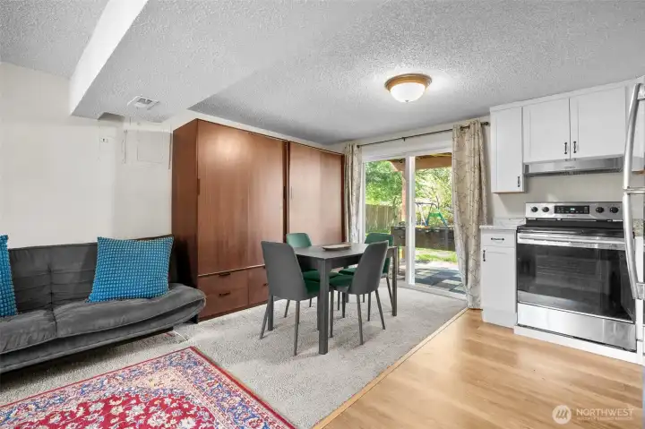 Basement Dining and Kitchen Area