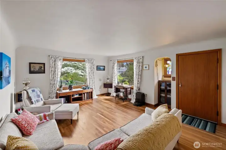 Bright spacious living area