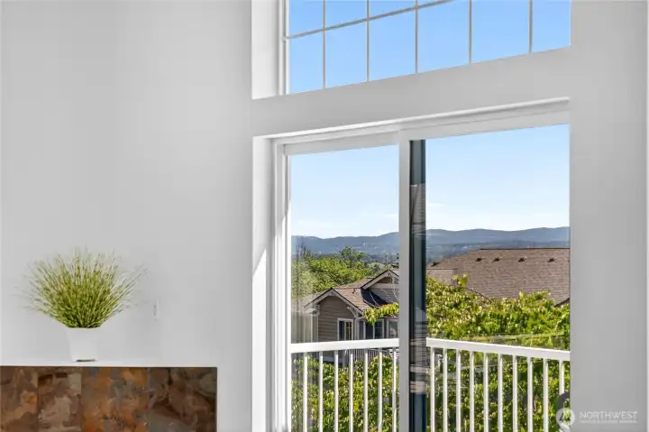 A peek at the view from the patio.