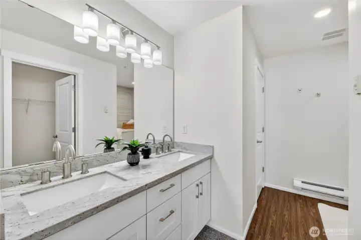 Primary upgraded bathroom