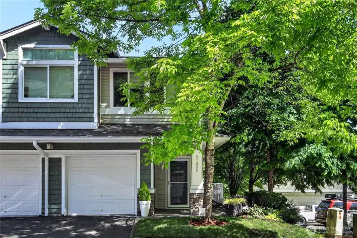 Check out all of the guest parking to the right of the home.