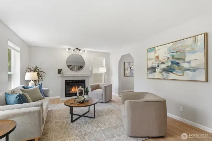 Living spaces are bright, open and inviting - perfect for day-to-day or hosting gatherings of any size.