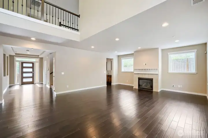Great room is dramatic