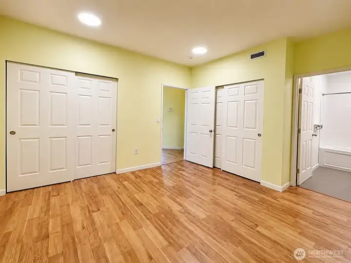 Spacious Primary Bedroom with 2 Closets Spacious Primary Bedroom with 2 Closets