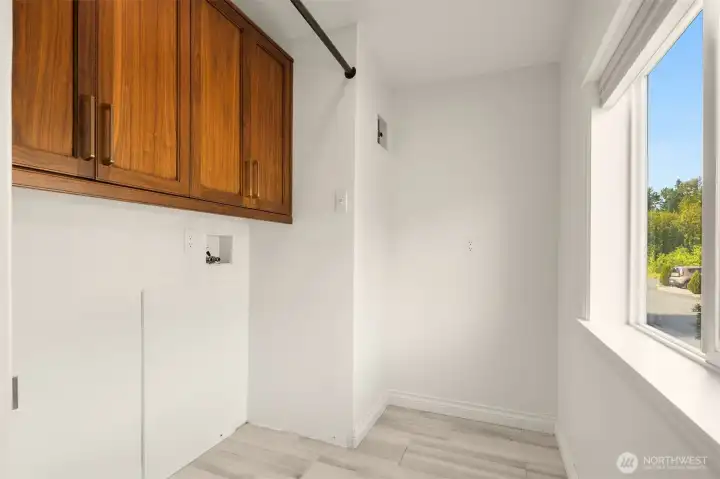 Laundry Room is Ready for your Washer & Dryer!