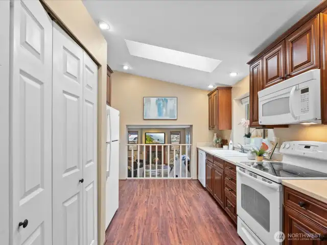 Kitchen with large pantry