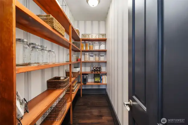 Enormous Walk-In Pantry.