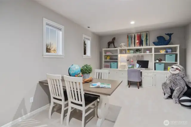 This Versatile Space Is Perfect For Both Productivity And Play. Whether You're Looking For A Second Office, A Fun Playroom, Or A Lively Game Room, It Effortlessly Adapts To Your Needs...