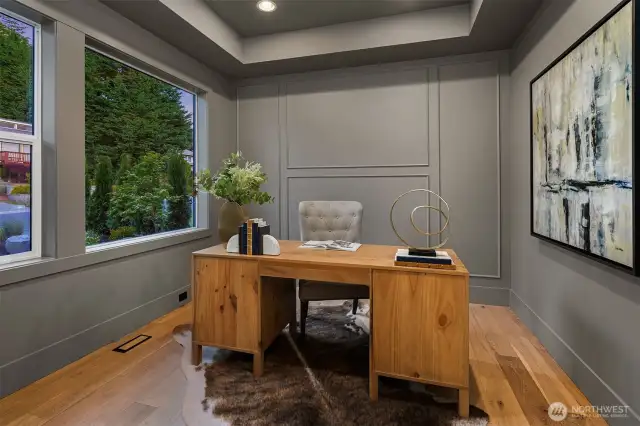 Designated dining room & den