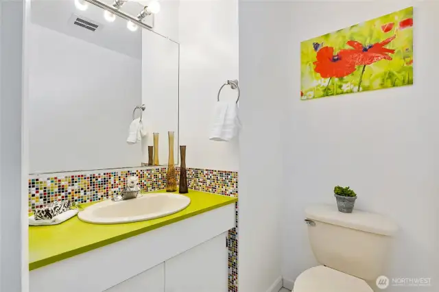 Fun powder room!