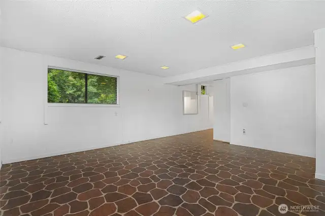 Lower level bedroom with additional room for home office or ?