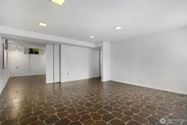 Additional room separated with sliding Barn Doors