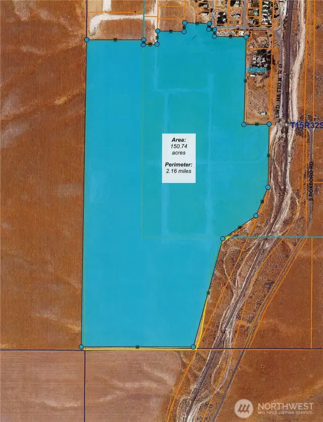 The Full Property - Approximately 150 Acres.