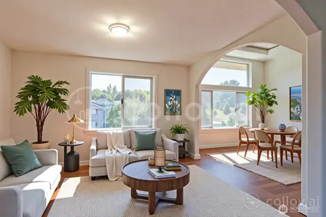 Family Room, virtual stage