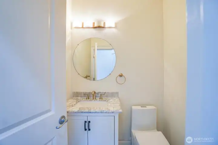 Main floor half bath