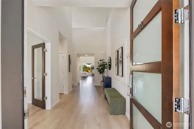 Sun drenched grand entry welcomes you through the front door.