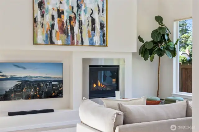 Beautifully appointed living rooms and dining room.