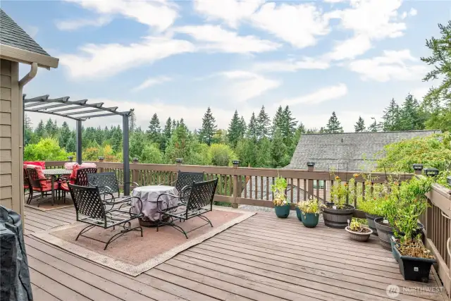 Great deck for entertaining