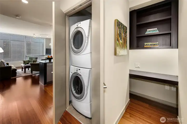 En suite laundry and perfect dedicated office space.