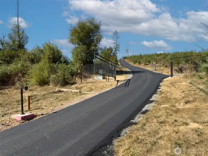 Gated driveway for privacy