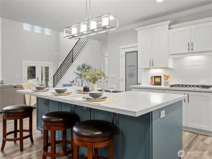 Eat at the counter or have a sit-down meal at the dining room.