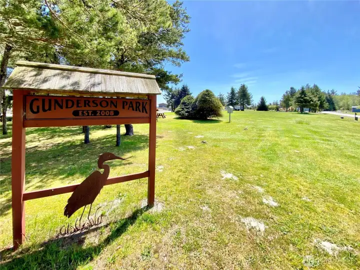 Gunderson park is one parcel away from the property.