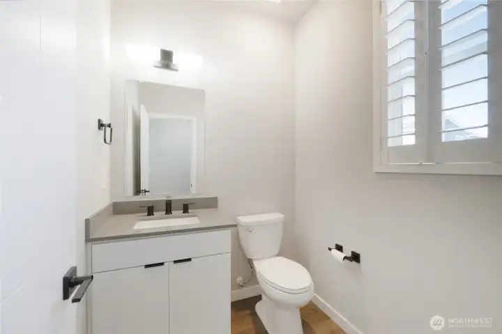 Main floor half bathroom