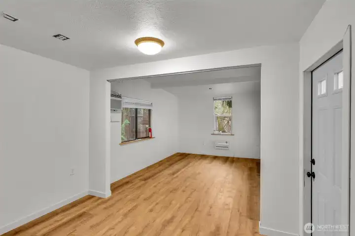 This outdoor space makes the perfect home office!