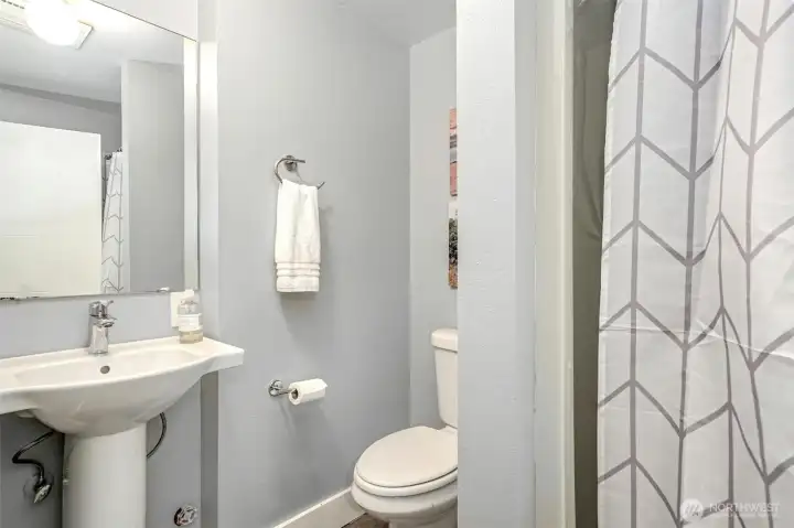 3/4 bathroom on lower level