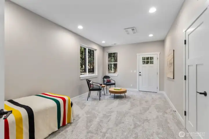 Versatile bonus room ideal for a game lounge, media theater, or additional bunk style sleeping space.