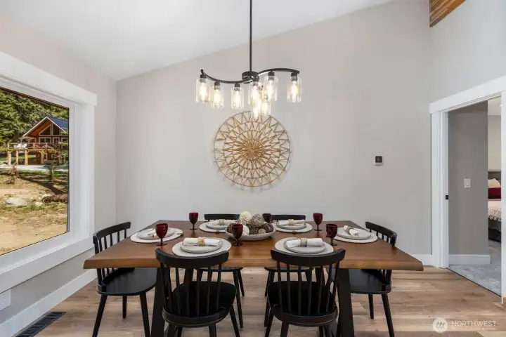 Purposed dining area on the second floor.