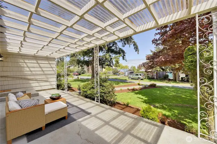 Covered patio