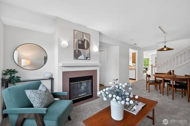 Open-concept flow connects living, dining, and entertaining areas