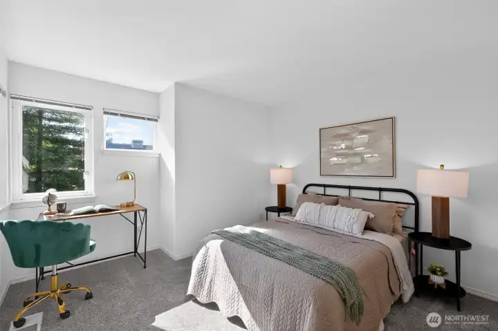 Flexible second bedroom ideal for guests or a home office